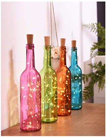20leds Copper Wire Bamulh String Lights para decoração de casamento de garrafas artesanais de vidro Fiomax