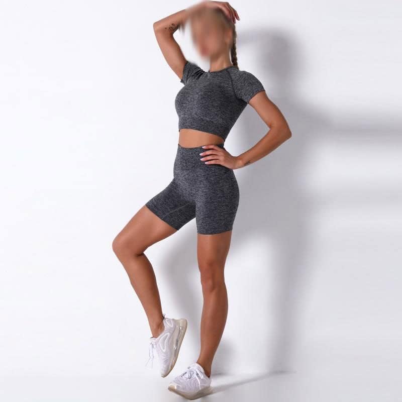 Mmllzel Yoga Conjunto de roupas esportivas de ginástica de ginástica de ginástica