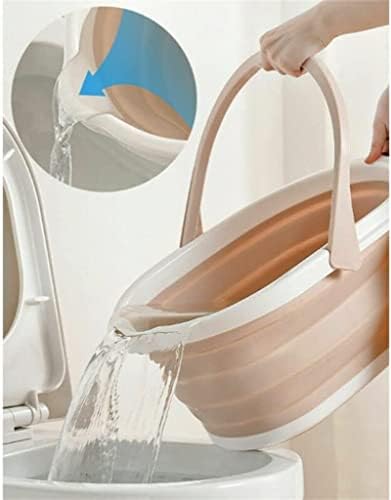 Bucket telescópico ao ar livre balde portátil de silicone para itens domésticos de ciclos de lavagem de suprimentos