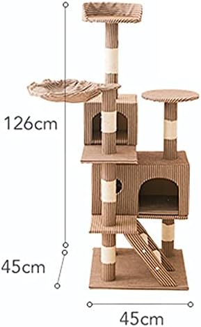 Torre de gato Torre de gato Multi-Level Tower Tower Tree Salbing Frame com plataforma saltada escalada escada espreguiçadeira