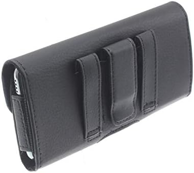 Coldre de couro de clipe de correia para estilos 5 telefone - capa loops bolsa carrega protetor preto compatível com LG Stylo
