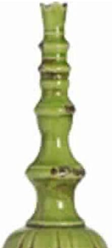 Benjara BM165678 Spire de cerâmica tradicional, verde