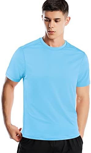 Camisas atléticas para homens Manga curta Treino rápido Dry Sport Sport Export Exercício Camiseta de umidade Wicking