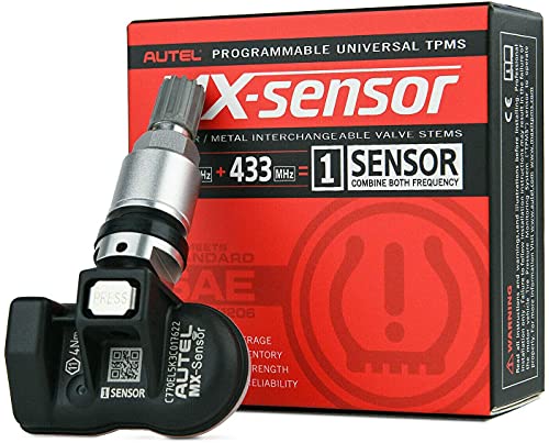 Autel maxitpms 1-sensor 4pcs Pacote de metal TPMS MX Sensor 315MHz/433MHz O sensor de pneu universal trabalha com TS408/TS508/TS601/TS608/MK808TS/MS906TS/ITS600