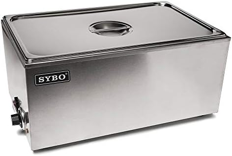 Sybo Comercial Commercial Stainless Steel Bain Marie Buffet Alimentos mais quente Mesa de vapor para catering e restaurantes