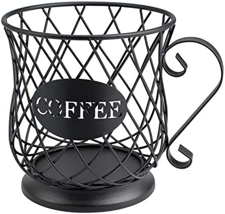 K Cuplente de cafeteira portadores de cafeteira para 35 kcups Keurig Storage Organizer Coffee Bar Acessórios para balcão - preto fosco