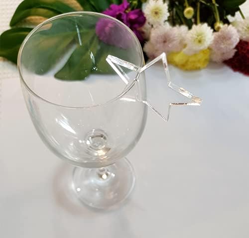 Xiaoyue acrílico -estrela com vidro de vidro de vidro