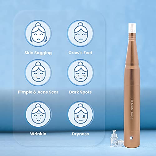 Deminuagem Nanopeno de 3 velocidades recarregável Lux Kit de dispositivos de cuidados com a pele sem fio Lux para finas,