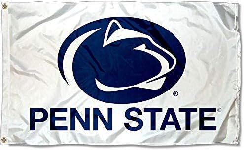 Penn State University White Flag e USA 3x5 Flag Set
