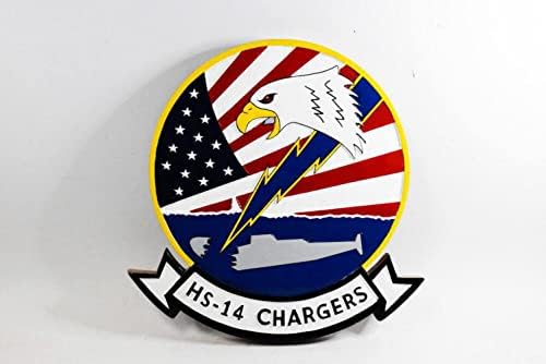 Esquadrão Nostalgia LLC HS-14 Chargers Placa