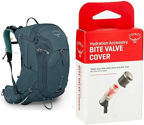 Aosprey Mira 22 Mochila de Hidratação para Caminhadas das Mulheres, Bahia Blue & Osprey Hidráulica Tampa da válvula de mordida, tamanho