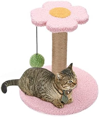Zlxdp pó de arranhão árvore divertida sisal post scratch torre pule ball jump reproduza brinquedo gatinho de gatinho para gatos
