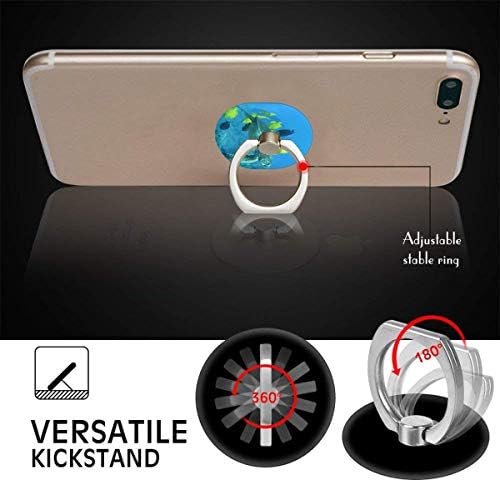 Ring Holder Sea Theme SeaShells Ship Helm Celled Phone Stand Ajustável 360 ° Ring Ring Ring Stand Para iPad, Kindle, telefone X/6/6s/7/8/8 Plus/7, Divi, Desk de Acessórios, Smartphone Android