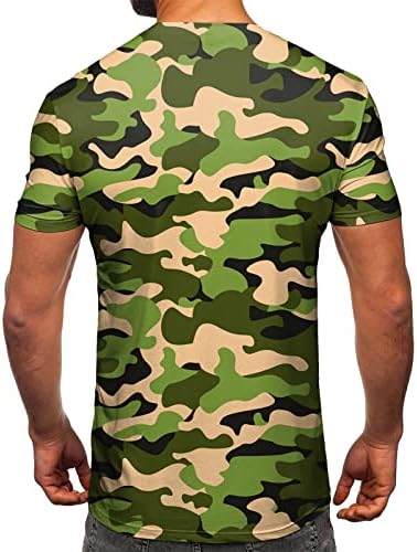 Ayaso mens T camisetas casuais camisas de manga curta gradiente colcheten colar