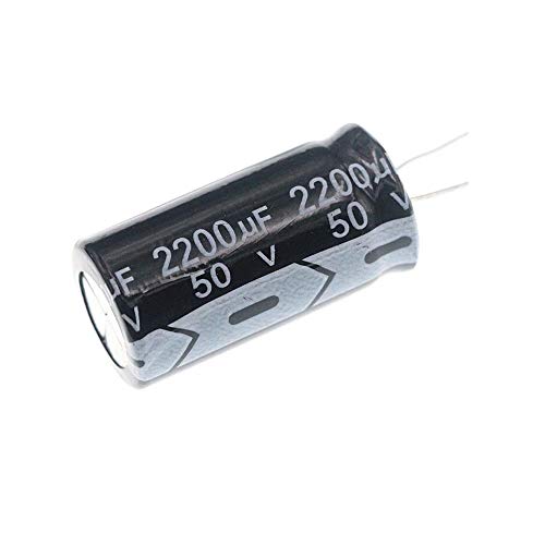 2200UF 50V Capacitor, capacitores eletrolíticos de alumínio Poileu 2200UF 50V 16x30mm ± 20% 105 C