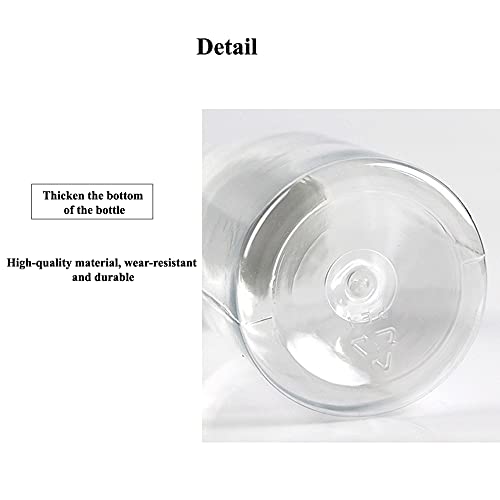 12pcs 100ml/3,4 oz de garrafas plásticas transparentes de capa Refilableletravel amostra de embalagem contêiner frascos de