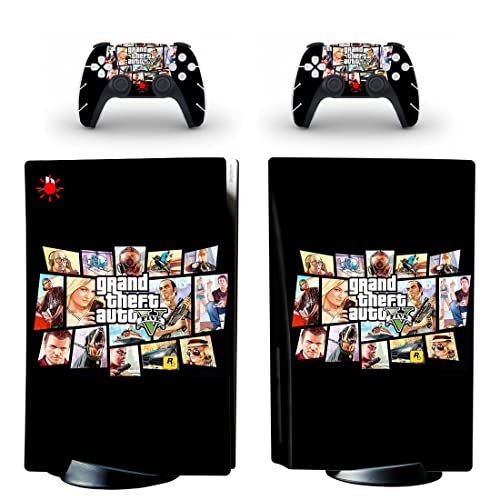 Para PS4 Slim - Game Grand GTA Roubo e Auto PS4 ou PS5 Skin Skinper para PlayStation 4 ou 5 Console e Controladores