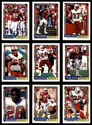 1992 Topps New England Patriots quase completo equipe definida no New England Patriots NM/MT Patriots