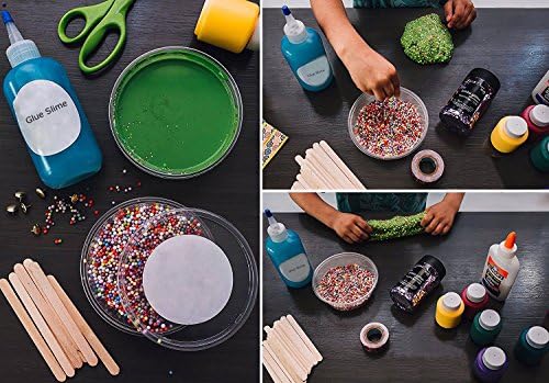 Conjunto de bolas de espuma de isopor de lodo de Sundarling, contas coloridas de mini espuma com ferramentas de lodo