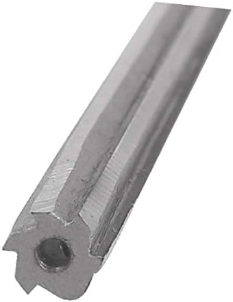 X-Dree 1/4 Corte dia 6 Fluções Fios de perfuração reta Ferramenta de aço de aço Mandceneiro 93mm de comprimento (1/4 '' de corte dia 6 flautas de haste reta Ferramenta de aço de aço de 93 mm de comprimento