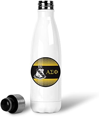 Greeklife.STORE Alpha Sigma Phi Fraternidade Aço inoxidável Términa garrafa de água 17 oz