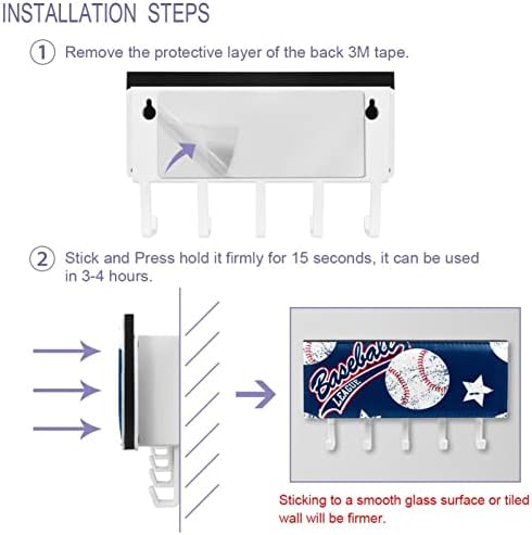 Laiyuhua colorido ganchos com 5 ganchos e 565 compartimento para armazenamento, perfeito para sua entrada, cozinha, bola de quarto com padrão de estrelas