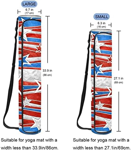 Estrelas de Natal Sacos de tapete de ioga de ioga de ioga de ioga para homens, exercícios portador de tapete de ioga com cinta ajustável