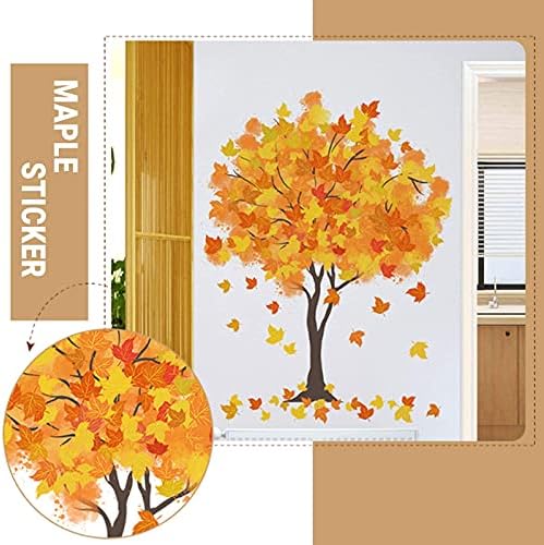Adesivos de parede de árvore de outono decoração de parede de bordo decalques