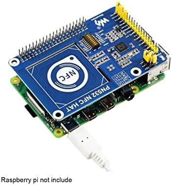 PN532 HAT NFC PARA RASPBLERRY PI I2C/SPI/UART A comunicação próxima de campo suporta vários cartões NFC/RFID, como Mifare/NTag2xx Raspberry Python/C, STM32, Código Ardui fornecido