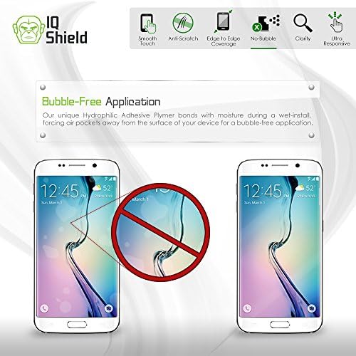 Protetor de tela do IQ Shield Compatível com HTC Windows Phone 8S Liquidskin Anti-Bubble Film Clear
