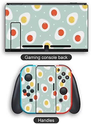 Ovos cozidos Switch Skin Skin Skin Skin Padrão completo Wrap Skin Protetive Film Sticker Compatível com Switch Lite