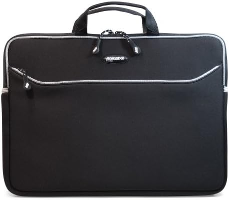 Mobile Edge Slipsuit, luva de laptop EVA almofadada com alça, telas de 17,3 polegadas, bolso externo grande com zíper, resistente à água, Black Mess1-173