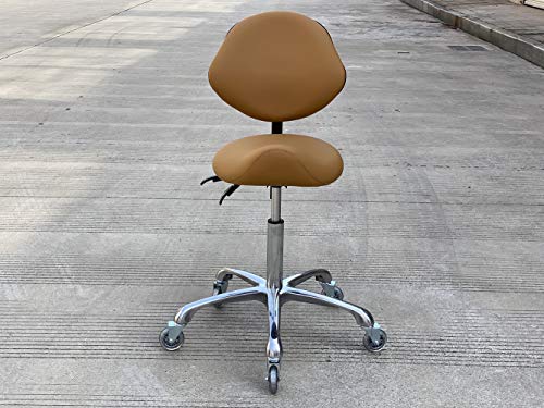 FRNIAMC Cadeiras de fezes de sela ajustável com apoio ergonômico de apoio às costas para o escritório de oficina de Salon Workshop e