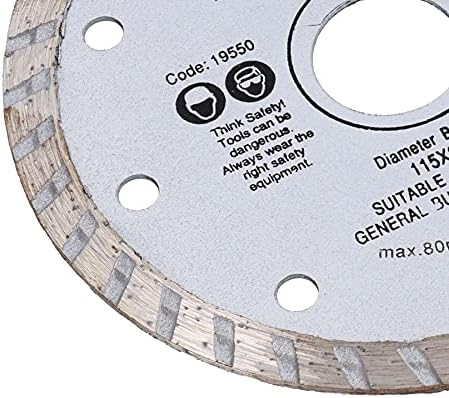 115 mm 4,5 1,2 mm Turbo Diamond Ceramic Cutting Disc for Angle Grinders 4pk