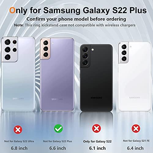 Mzelq Compatível com Samsung Galaxy S22+ Plus Caso para mulheres Design fofo de padrão de coração de luxo, proteção de câmera