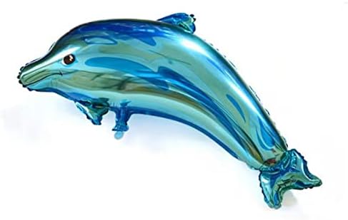 4pcs Animais oceânicos Food balões mylar peixe peixe grande peixe golfinho balões de papel alumínio