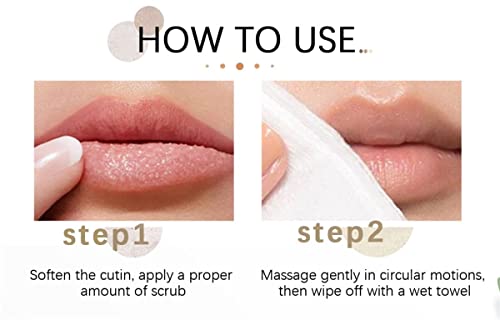 Danphe Lip Scrub para lábios secos 20g - Limpe os lábios escuros para fumar homens mulheres fumantes | Esfoliante de hidratante de bálsamo natural dormindo 0,7 fl oz