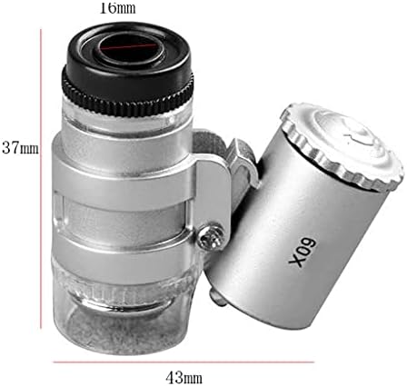 Límpia XJJZs, botão pendurado portátil Pocket Pocket Led Lamp Money Inspeção Microscópio
