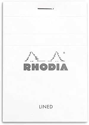 Rhodia Head grampeled Pad, no11 A7, forrado - branco