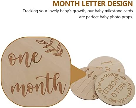 Toddmomy 1 Definir marcadores- Discos de presentes Discos comemorativos- Registro mensal infantil Milestone Journey Marker Cards