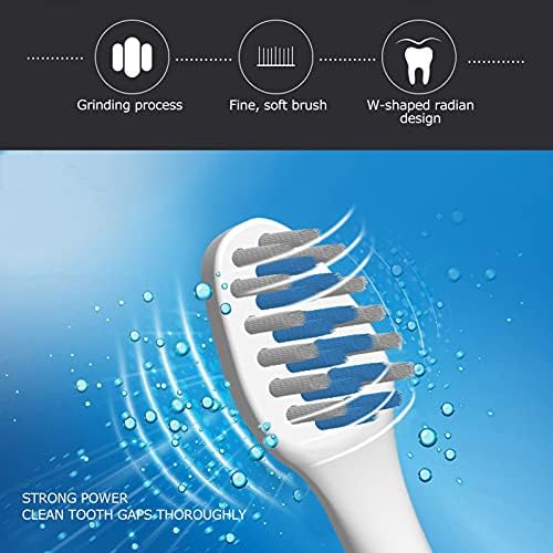 Escova de dentes elétrica Hyuduo para adulto, kit de pincel de dentes de limpeza sônica de limpeza de automóveis de adulto, kit