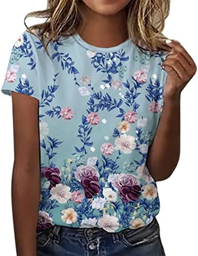 Tops for Women Casual elegante listrado bloco de colorido de manga curta Bloups causal camisetas Tops Tee de grandes