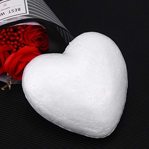Alipis Decor de casamento Coração Formulário de espuma Folha de espuma branca em forma de espuma em forma de coração Cenário de