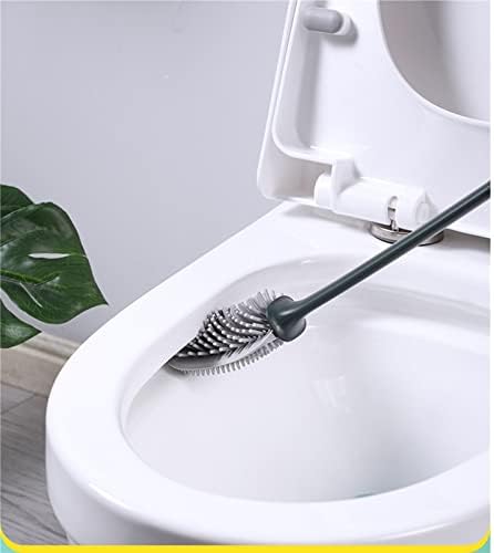Escovas de vaso sanitário knfut e suportes ， escova de vaso sanitário de silicone com suporte de parede montado na parede