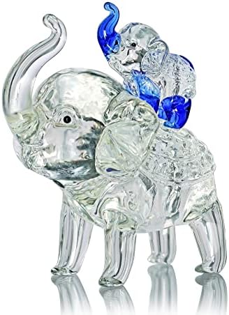 Animais de cristal de krisinina figuras de vidro elefante estatueta Butterfly Crystal Collectibles