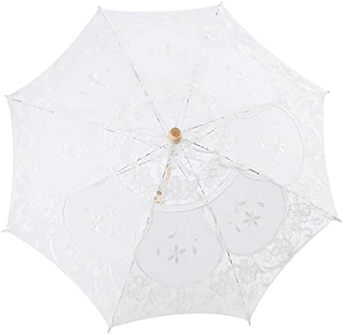 PUSOKEI Vintage Lace Umbrella, Decoração de Fotografia de Umbrella de Casamento Faixa de Tamanho Pequeno para Fotografia de Casamento