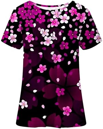 Mulheres tops plus size ocultar túnica de túnica curta tamis de manga curta 2023 verão henley tshirt fofo blusas casuais coletivas