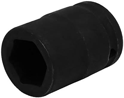 X-Dree 3/4 de polegada de acionamento quadrado CR-MO 22mm 6 pontos HEX IMPACT Black (Cuadrado 3/4-Pulgada Cr-Mo 22mm 6 Puntas Hexagonal De Impacto Socket Negro