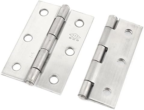 Aexit 2pcs Silver Construction Hardware Tone