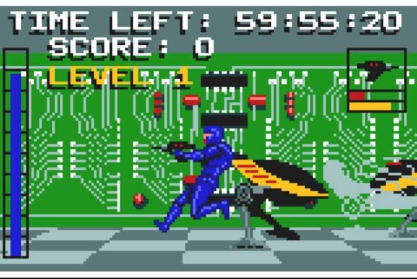 Jogo de eletrocop para o Atari Lynx